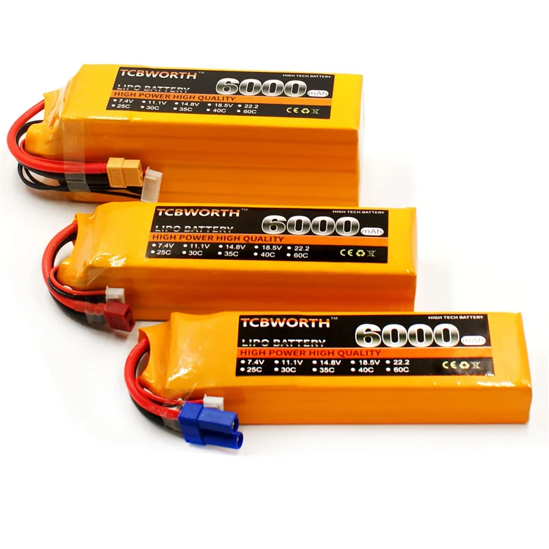 4S RC Toys LiPo аккумулятор 14 8 V 6000mAh 60C литиевые батареи для РУ самолет квадротор