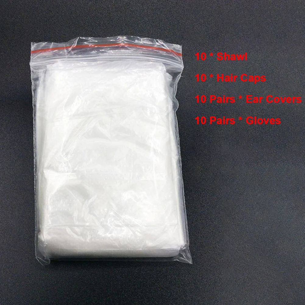 

10 шт. миниатюрный одноразовый Профессиональные Парикмахерские ножницы из прозрачного пластика Портативный Водонепроницаемый инструмент ...