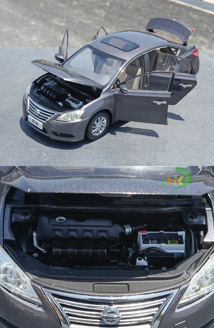 Высокое качество 1:18 Sylphy модель из цинкового сплава, имитация литого металла седан модель коллекция, Изысканные Подарки