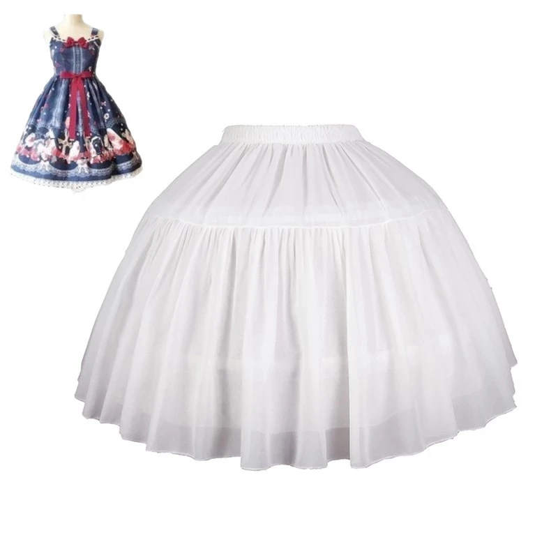 

Girl's Women's Lolita Petticoat Bridal Petticoat Cosplay Party Prom Dress Short Underskirt Tulle Crinolina Petticoat Puffy Skirt