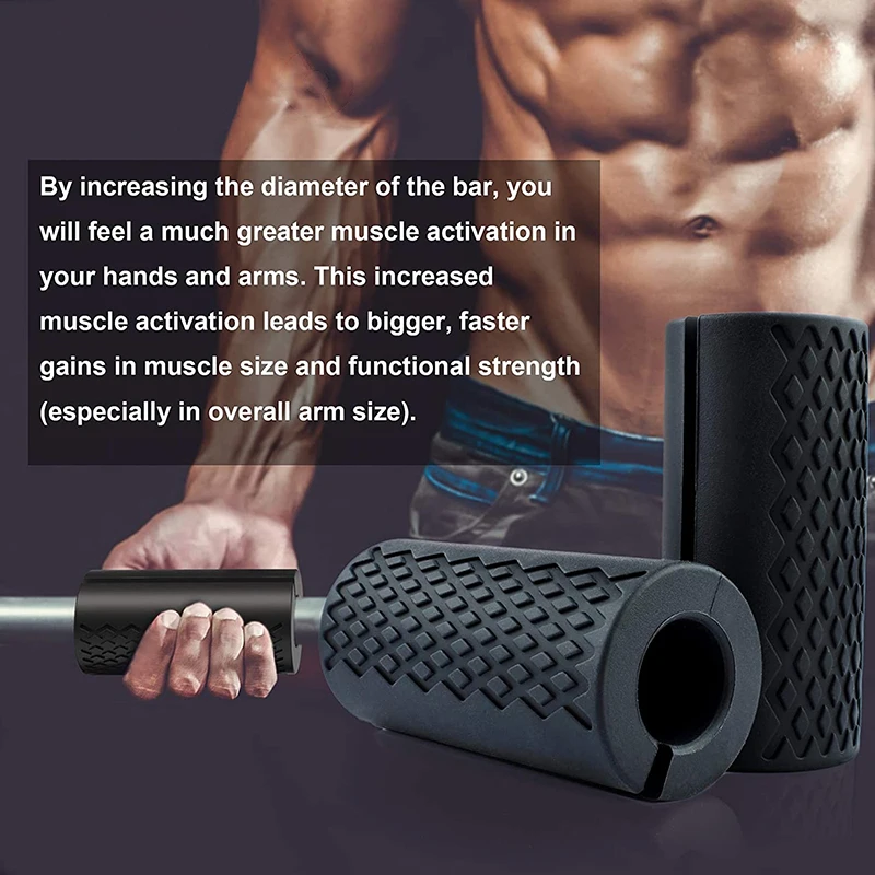 

1PC Barbell Dumbbell Booster Grip Portable Fitness Equipment Fitness Equipment Accessories Avoid Injury Increase Friction