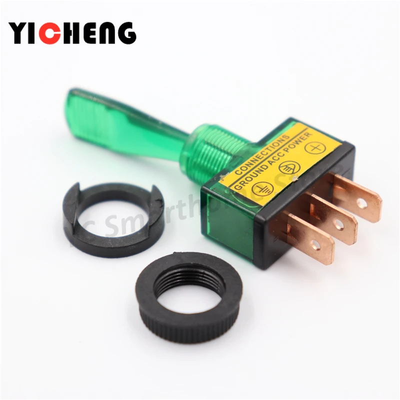 1 шт. автомобильный тумблер 12 В с подсветкой Кулисный Переключатель 20 А красный