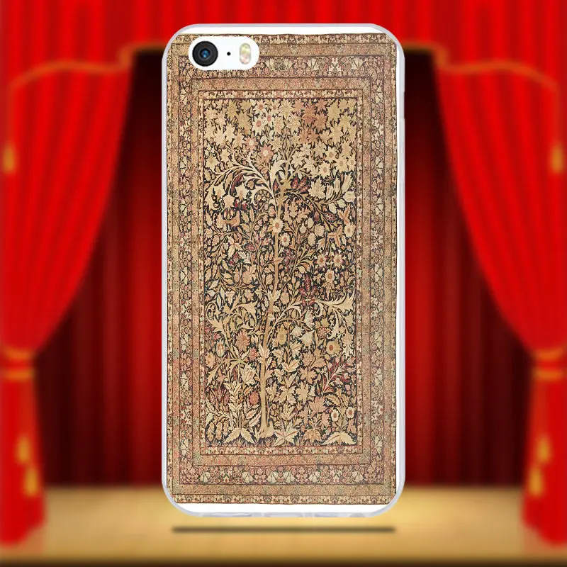 Soft TPU Silicon Mobile Phone Cases Pattern Pink For iPhone 6 6S 7 8 Plus X 4 4S 5 5S 5C SE Coque Bags Persian Carpet Floral | Мобильные
