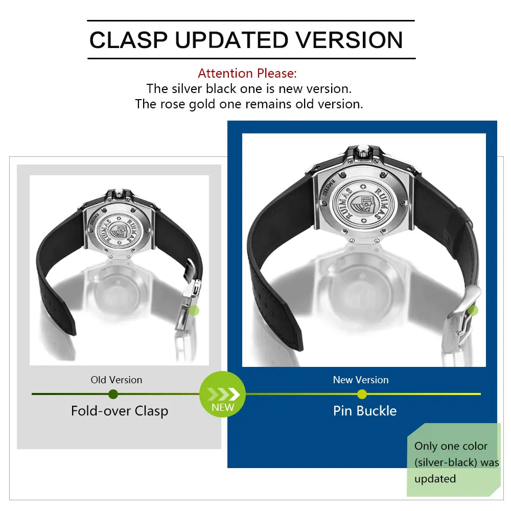 Часы RUIMAS мужские наручные в стиле милитари модные роскошные часы с кожаным