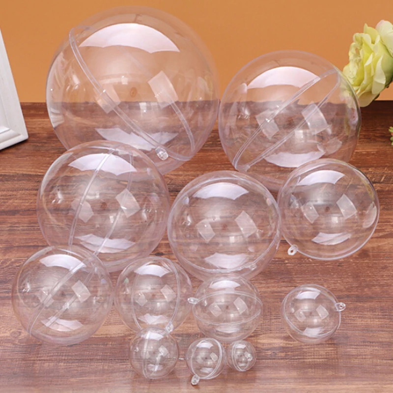 Пластиковый шар для украшения праздников прозрачный пластиковый заполняемый