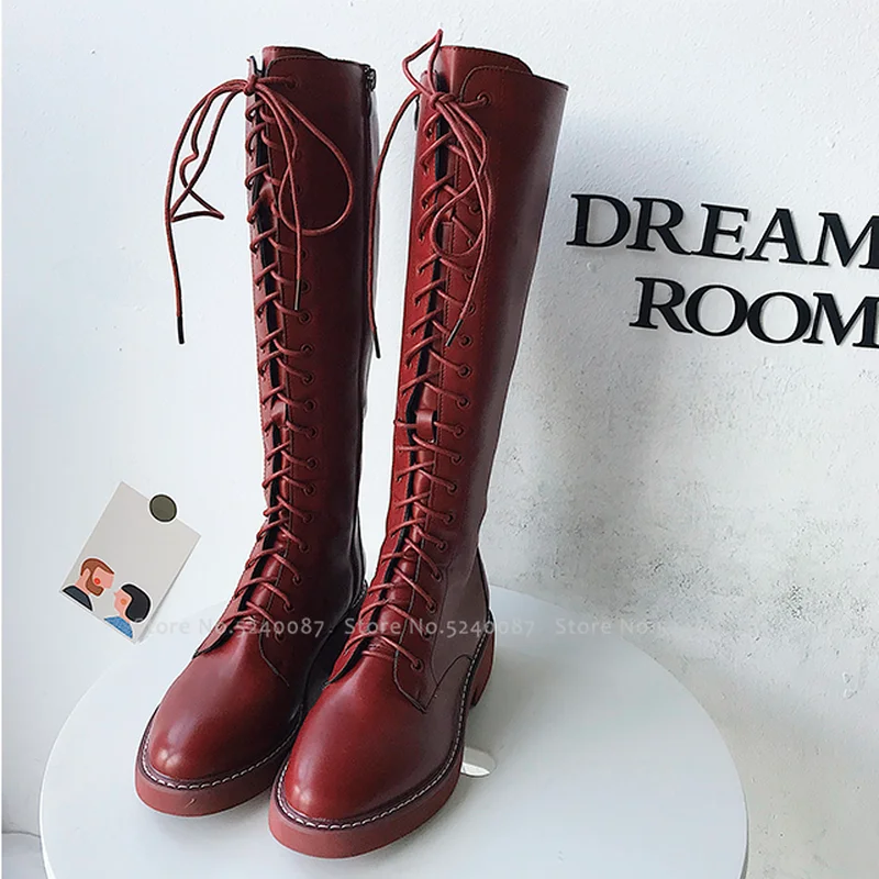 Женские ботинки в британском готическом стиле рыцарь-воин модная кожаная обувь