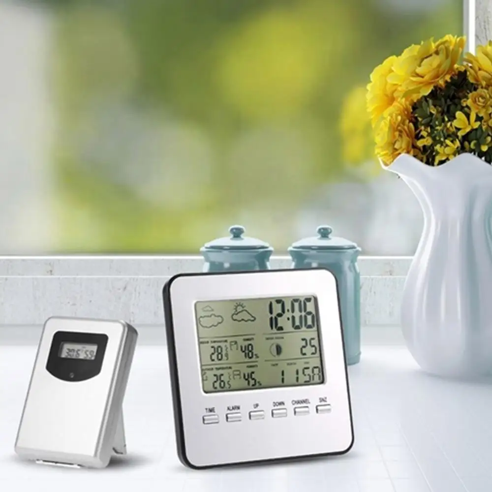 

Digital Wireless Weather Station Weather Forecast Accurate Waterproof Kitchen Touch Screen Multi-Functional Automatic