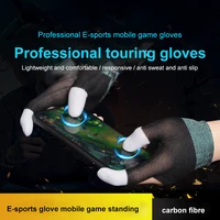 anti sweat breathable game gloves touch finger for nano silver fiber material dot silica gel palm non slip design for all phone