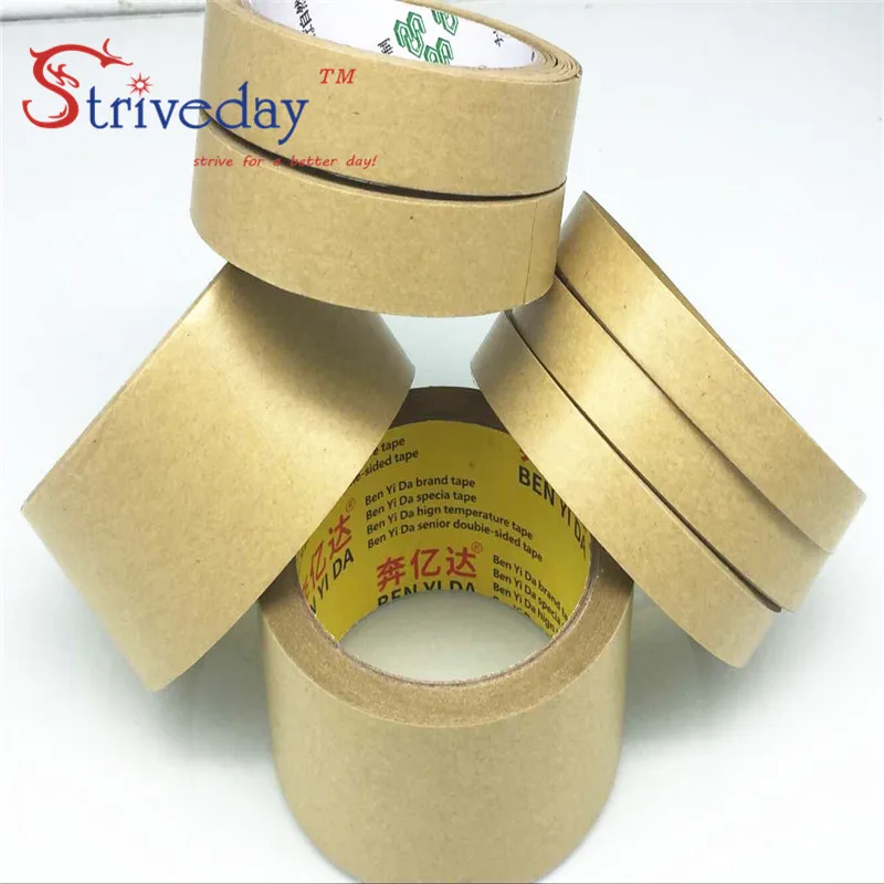 

5pcs/lot 30mm wide 25 meters long Water free kraft paper tape photo frame tapes sealing tape leather belt high viscosity DIY
