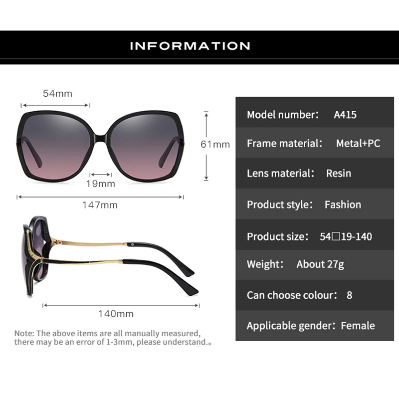 Очки солнцезащитные женские поляризационные Роскошные Модные Винтажные