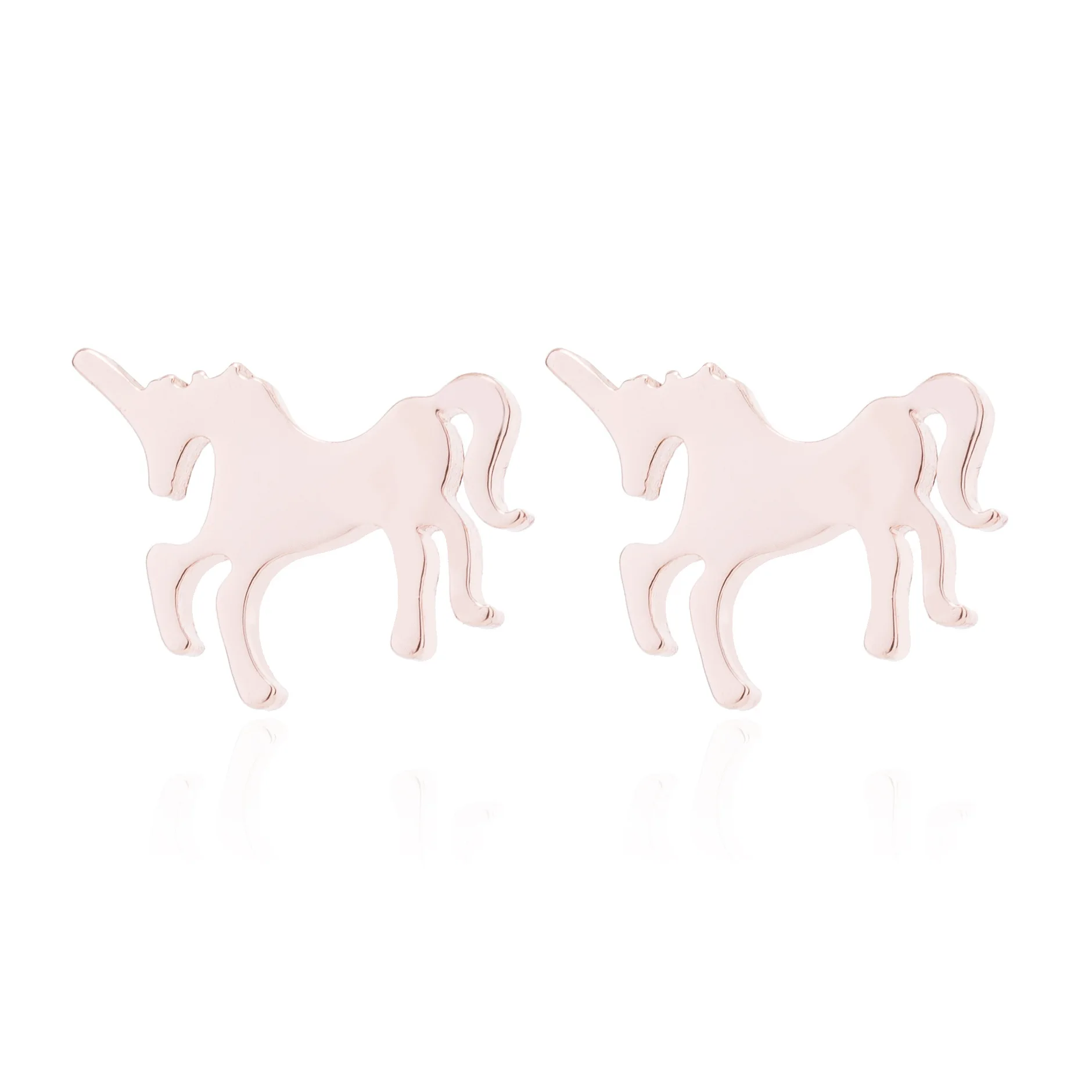 Уникальные ювелирные изделия серьги в виде единорогов для женщин свадебный