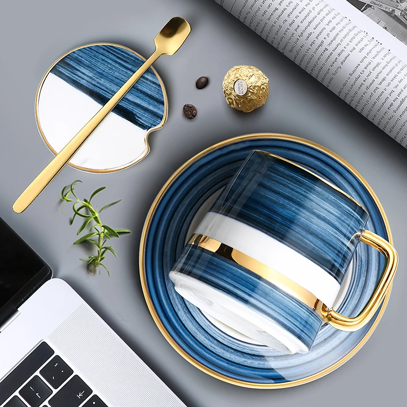 Креативная Стильная Офисная Роскошная кофейная кружка скандинавские кружки с