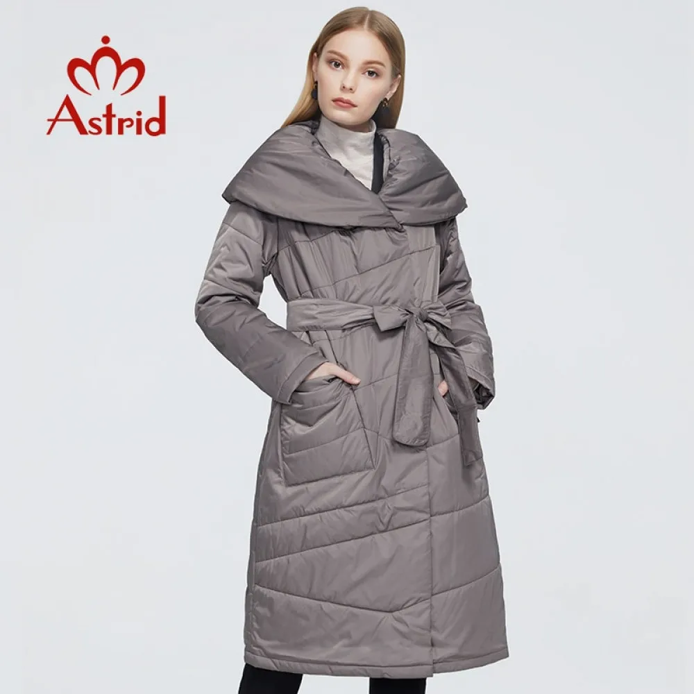 Astrid 2020 новое осенне зимнее женское пальто Женская Теплая длинная парка Модная