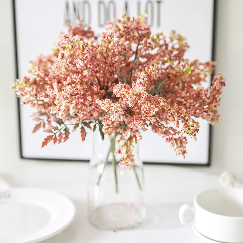 Искусственные цветы лаванды искусственные пшеницы растения букет Рождество