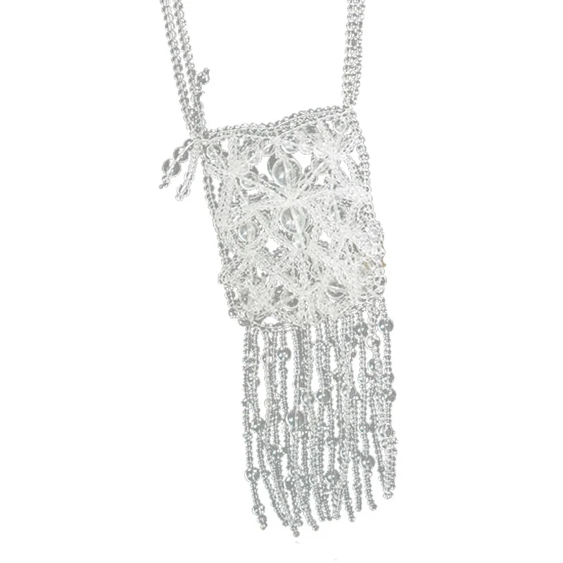

Creative transparent Beaded women's single shoulder bag in 2021 spring