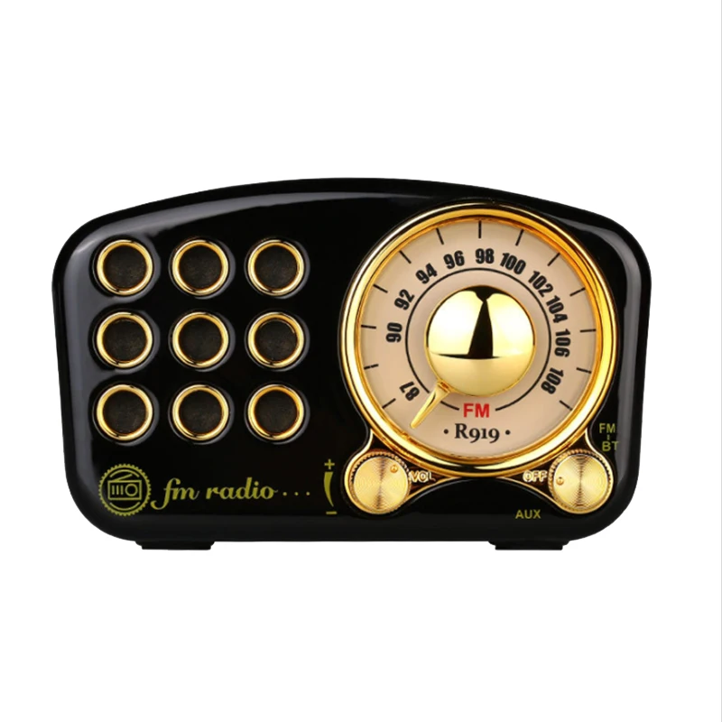 Новинка классическое портативное мини радио в стиле ретро деревянное FM SD MP3 Радио