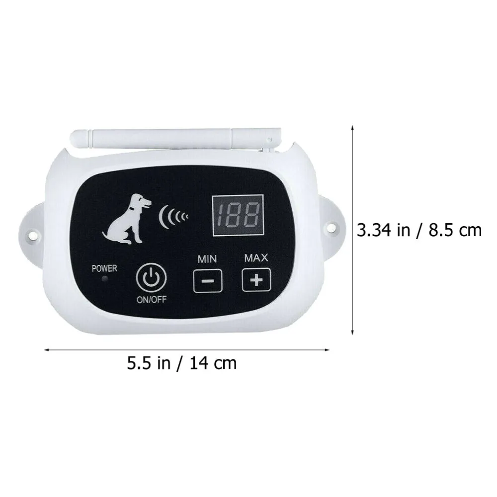 

1 Set Wireless Dog Fence Containment System Training Collar Receiver US Plug