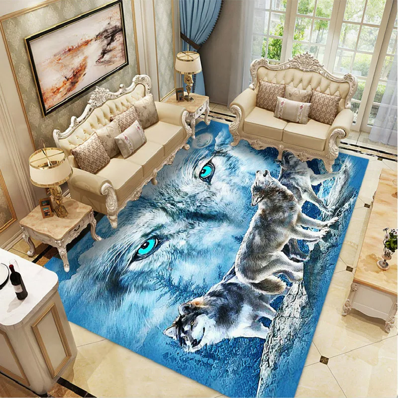 7 многоцелевой волчий Орел лося ковер мультфильм животных абстрактный
