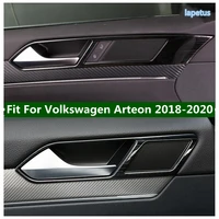 lapetus inner door handle cover door bowl frame trim fit for volkswagen arteon 2018 2020 interior decoration accessories 4pcs