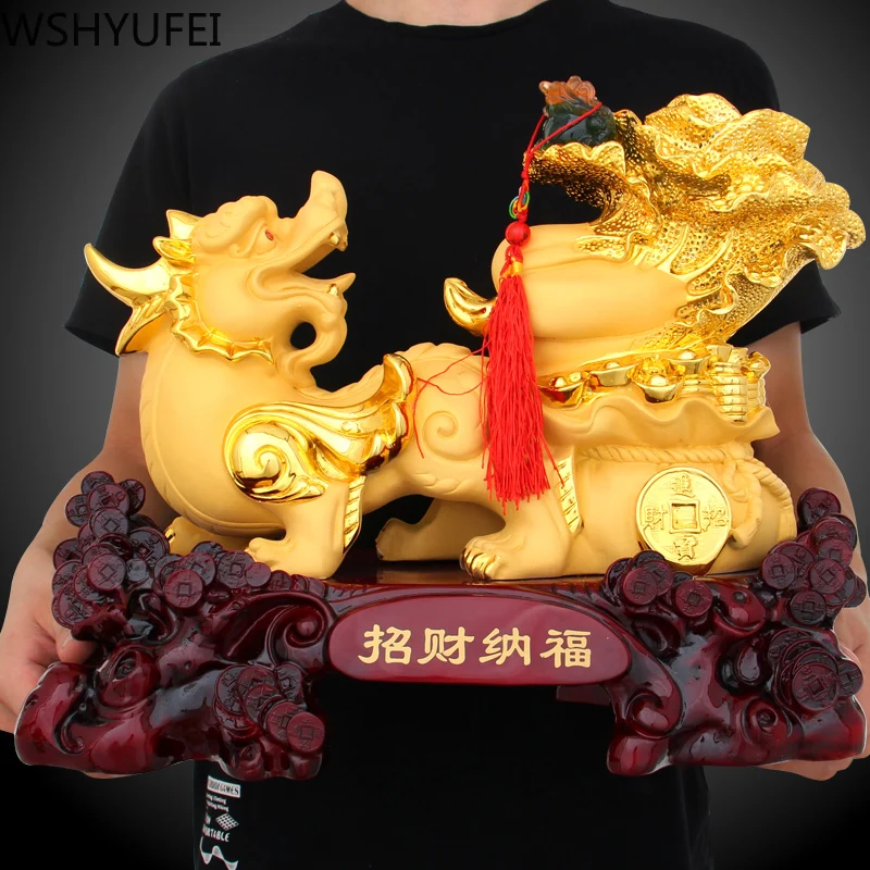

CHINESE STYLE FENGSHUI MASCOT RESIN ORNAMENTS CRAFTS HOME STUDY DESK WINE CABINET STATUE BIRTHDAY PRESENT CHRISTMAS GIFTS