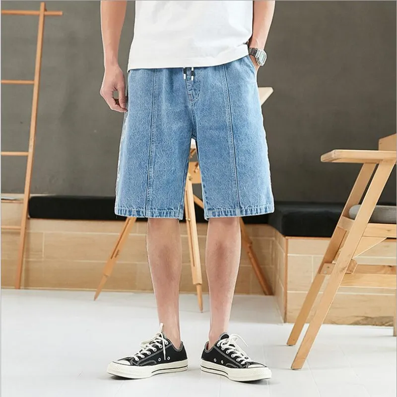 

Новинка лета 2021, мужские шорты для бега, мужские спортивные шорты для бега и фитнеса, мужские джинсовые спортивные шорты для тренировок в тр...