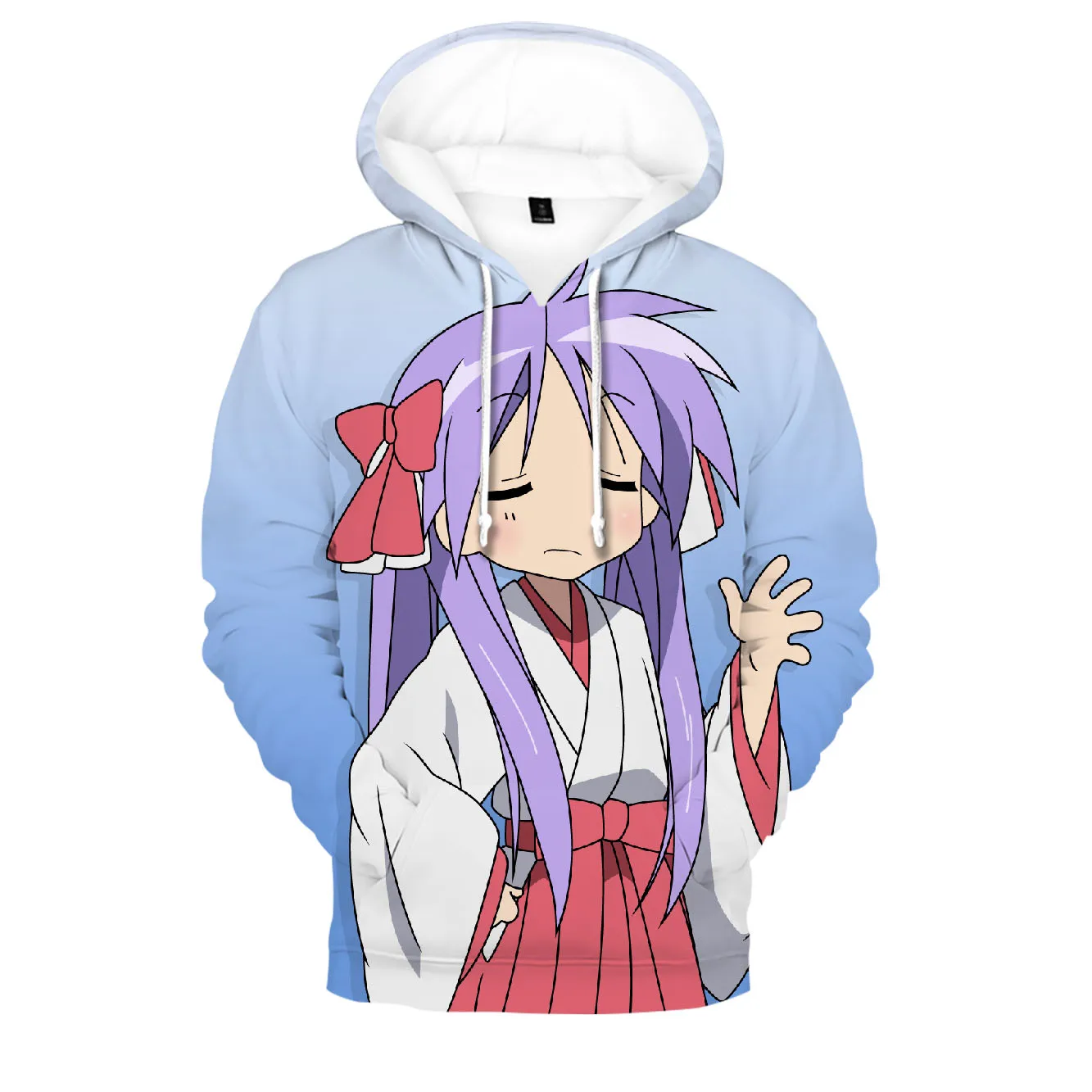 

Толстовка детская с 3D-принтом, классический свитшот с аниме Счастливая звезда, модный комикс в стиле Харадзюку, для мальчиков и девочек, на в...