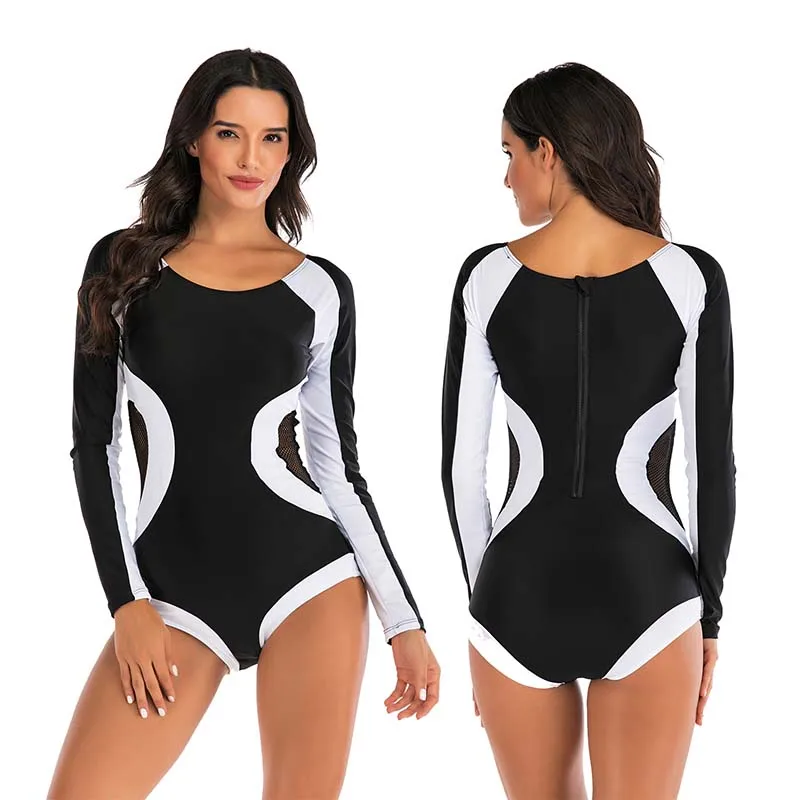 Surfing Suits 12 Новинка, Рашгард, длинный рукав, для серфинга, Цельный купальник, с фруктовым принтом, одежда для плавания для женщин, плюс размер, боди, купальники, монокини, XXL - Цвет: Surfing Suits 12