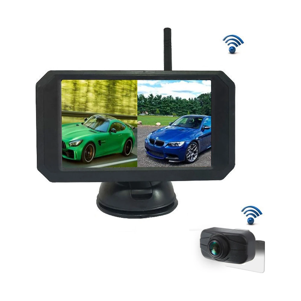 

5 Inch Car Monitor HD 1080P Digital Wireless Backup Reverse Rear View Camera Auto Parking Assistance