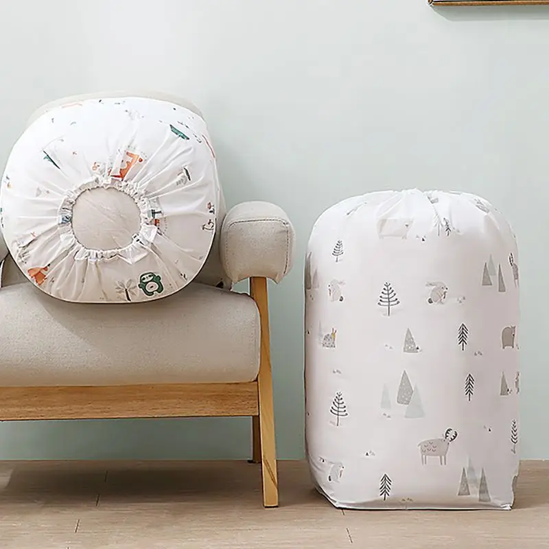 

Creative Style PEVA Quilt Bag Moisture-Proof Quilt Buggy Bag Clothes Organizer Dustproof Large Storage
