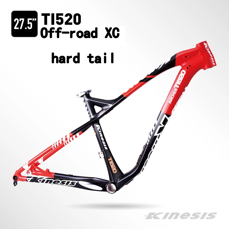 Жесткая рама kinжесис TI520 XC для бездорожья горная 27 5/650B корпус из алюминиевого
