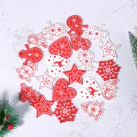 10pcs wooden christmas tree toys articles for chirstmas hanging ornaments xmas decor for party home wedding new year 2020 noel