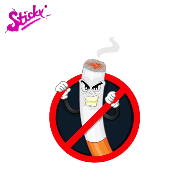 

STICKY Danger Car Sticker Funny No Smoking Warning Decal Cover Scratches Waterproof Sunscreen The Whole Body Vinyl Sticker