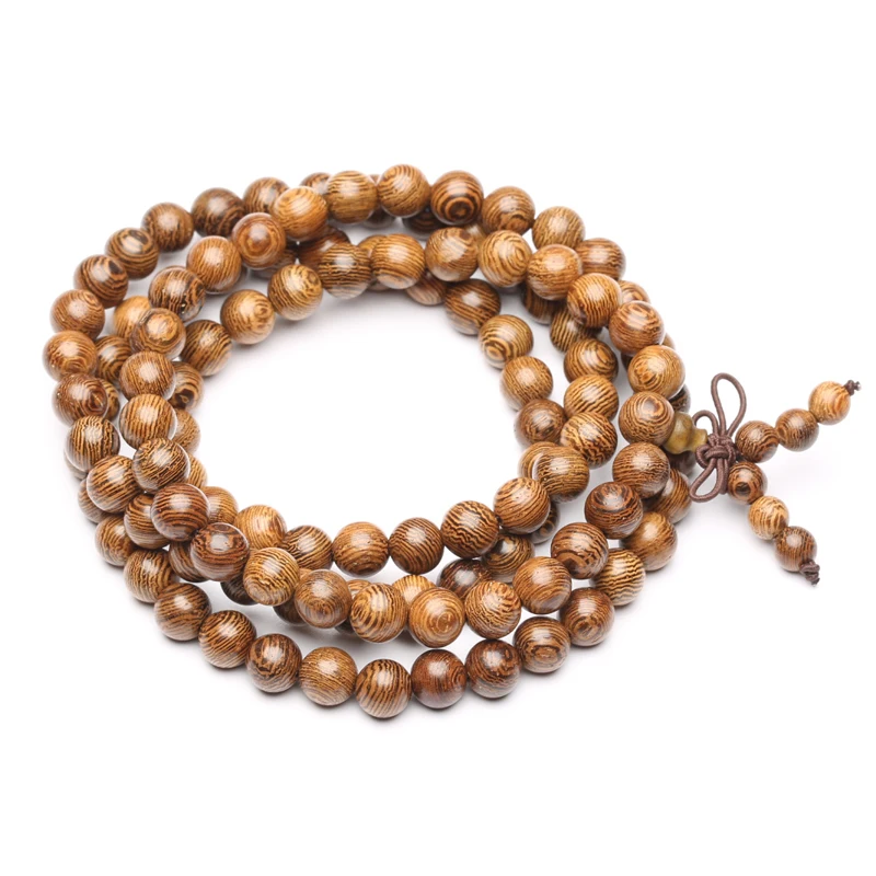 Natural wooden bracelet rosary handmade friendship men and women necklace jewelry | Украшения и аксессуары