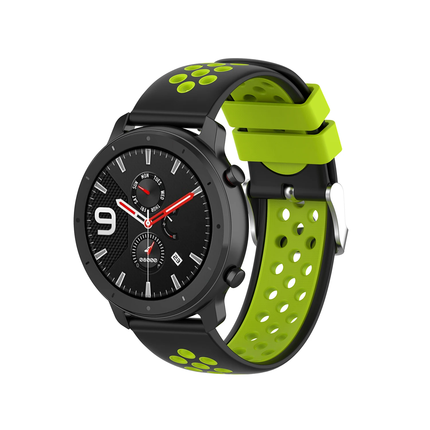Цветной силиконовый ремешок для часов AKBNSTED 20 мм 22 мм для Xiaomi Huami Amazfit Bip Youth/GTR 42 мм 47 мм для huawei Watch GT/Magic