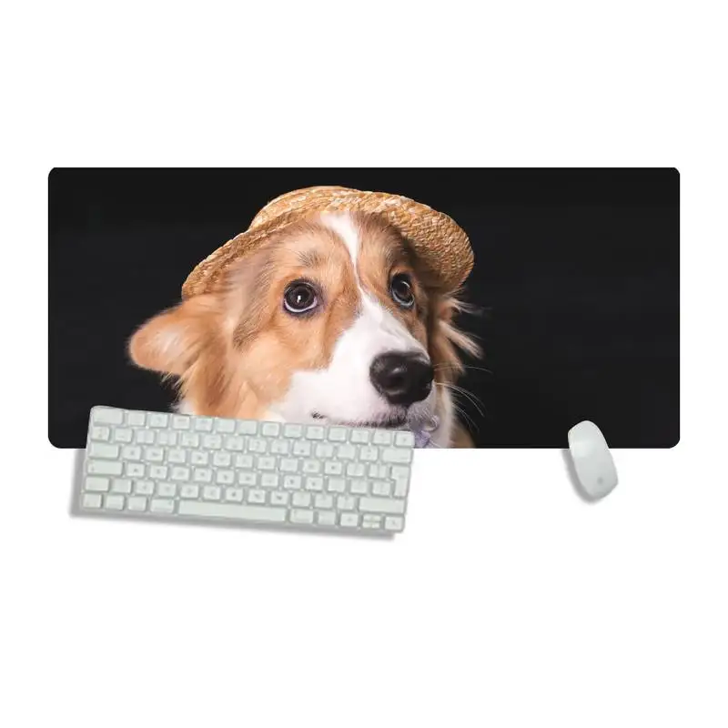 

cartoon Lovely corgi Rubber Mouse Durable Desktop Desk Table Protect Game Office Work Mouse Mat pad Non-slip Laptop Cushion