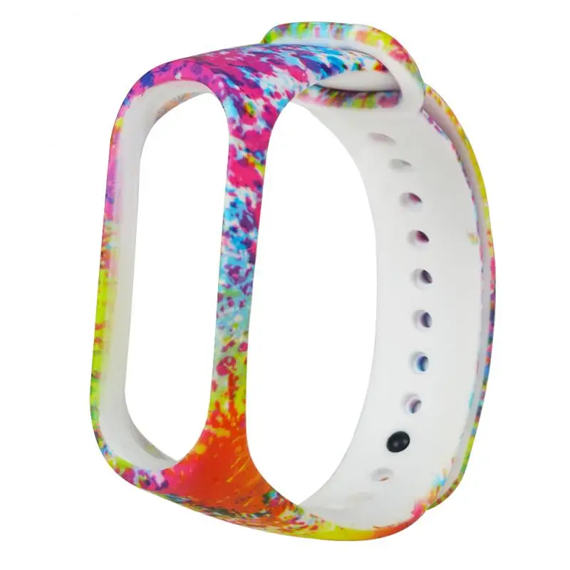Новинка для Mi Band 5 ремень водонепроницаемый силиконовый пояс с цветами Miband