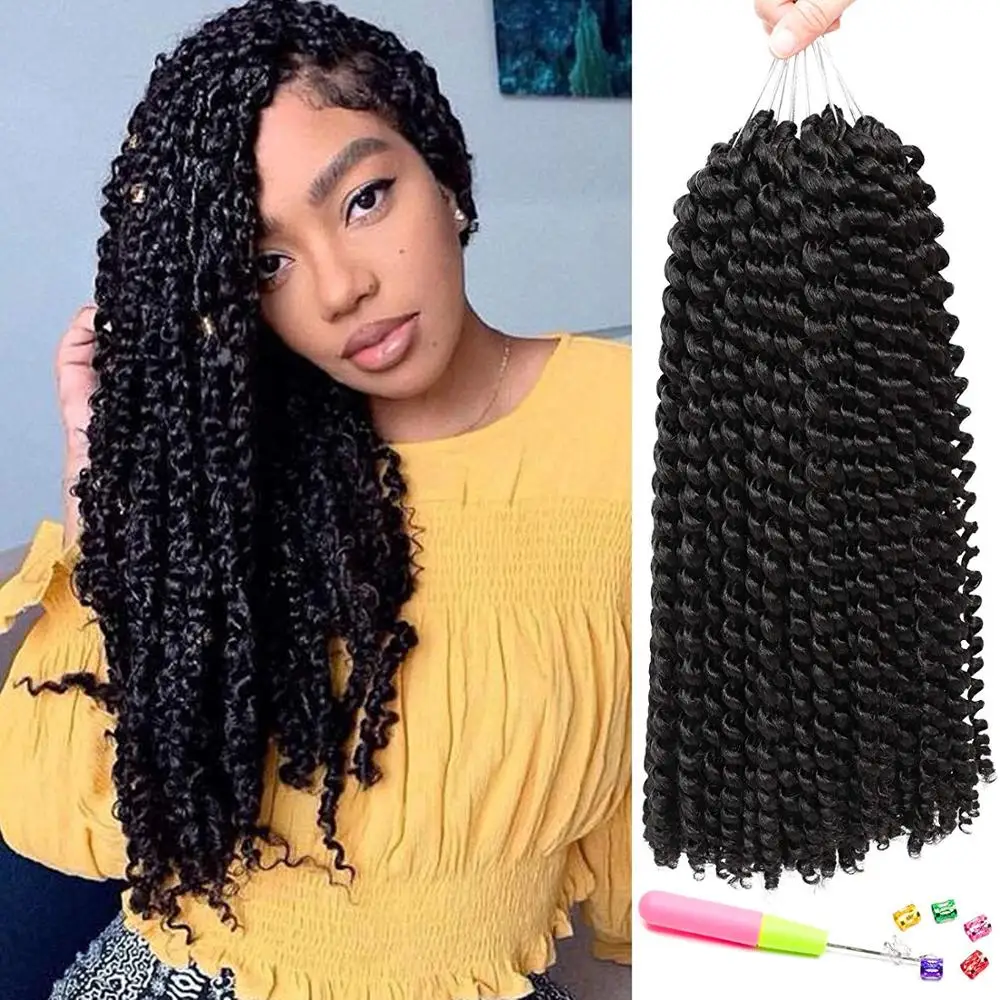 Страсть Твист волос воды волна плетение Омбре длинные богемные косы для страсти