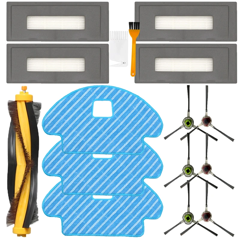 

Main Side Brush Hepa Filters Mop Cloth Accessories For Ecovacs Deebot OZMO 930 Robotic Vacuum Cleaner Spare Parts Replacement