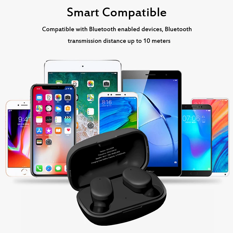 W11 наушники-вкладыши TWS Bluetooth наушники Беспроводной автоматическое подключение