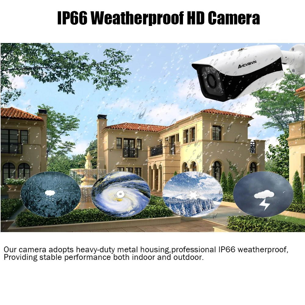 H.265 8CH POE NVR Kit 5 мегапикселей система видеонаблюдения 5.0MP Bullet Room/outdoor IP Camera P2P ONVIF