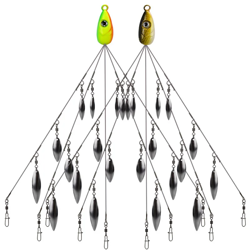 Alabama Rig 2 Combo 3 ложки рыболовные приманки группа атак металлический Спиннер