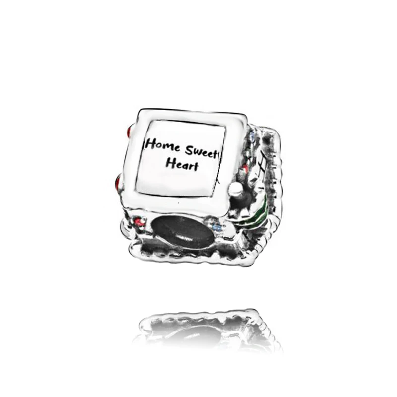 Новинка зимы 2019 серебряные бусины 925 пробы рождественские украшения для дома