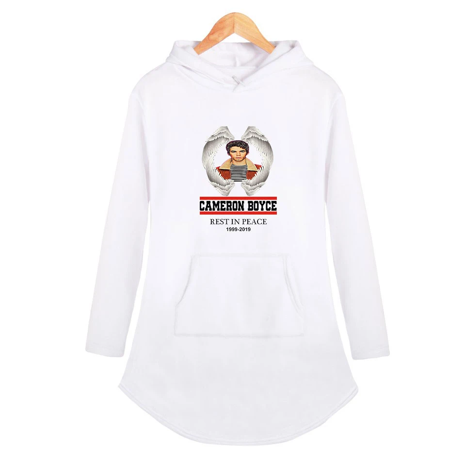 

cameron boyce Hooded Dress Women Aikooki New Arrival Fashion Popular Print cameron boyce Cute Ladies White Hooded Dress tops