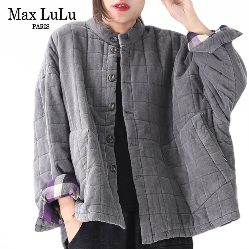 Max LuLu корейский модный бренд Женская одежда в стиле панк Вельветовая зимняя