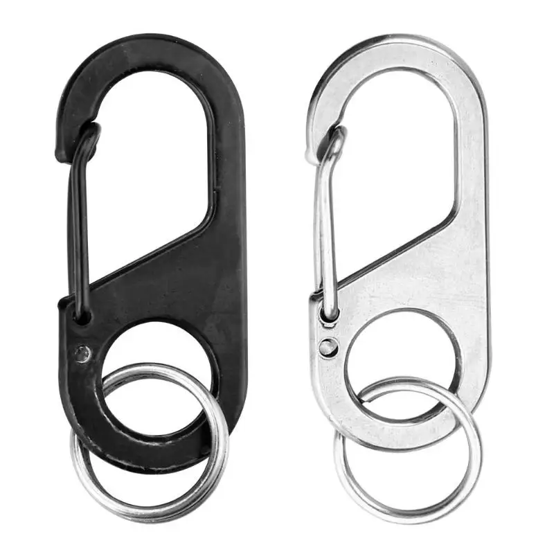 

8 Shape Carabiner Key Chain Ring Outdoor Climb Hanger Buckle Snap Hook Clip Outdoor Camping Hiking Tools Durable Safety Parts