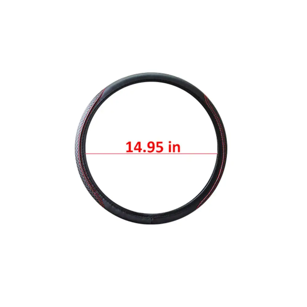 

Car Steering Wheel Cover Skidproof Auto Steering Wheel Cover Anti-Slip Universal Embossing Leather Car Styling