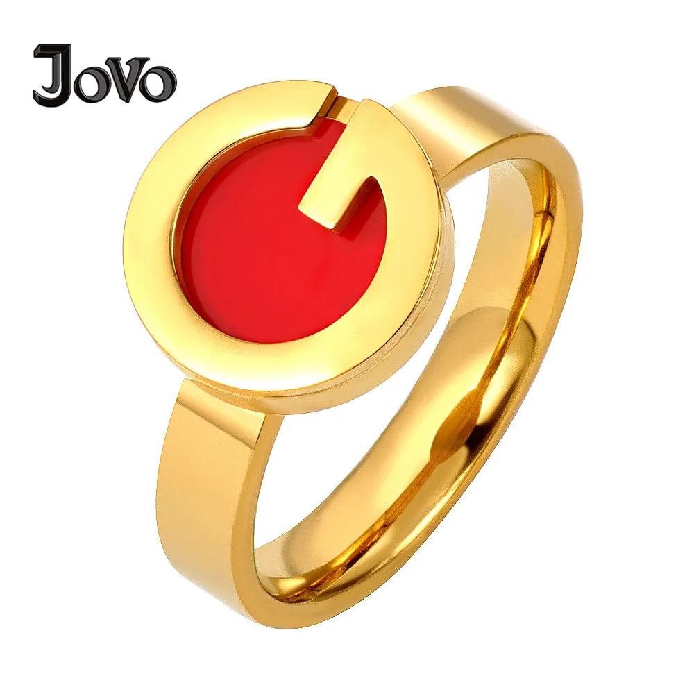 JOVO LOVE оптовые кольца на палец для женщин обручальное кольцо невесты позолоченные