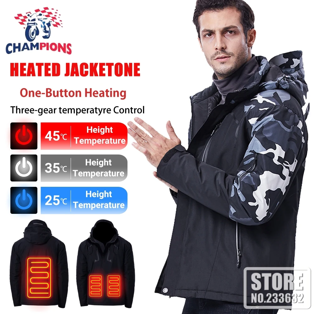 

Теплая мотоциклетная куртка с защитой от осени и электрическим подогревом, зимняя куртка, уличная куртка, жилет с подогревом, теплое мужско...