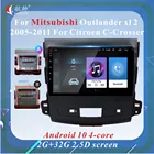 Автомагнитола 2DIN для Mitsubishi Outlander xl 2 2005-2011, 9 дюймов, android