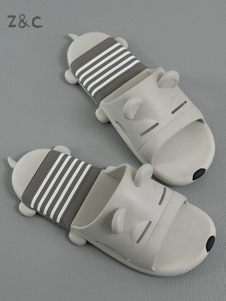 

Тапки мужские Нескользящие, летние шлепанцы, мультяшный рисунок, для дома